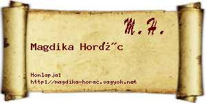 Magdika Horác névjegykártya